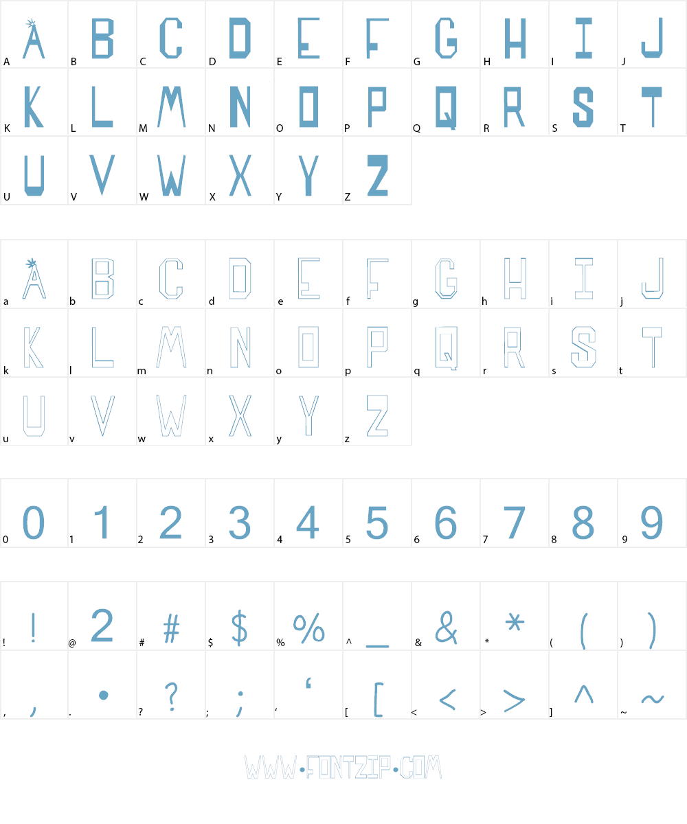 SPARKS MADE US Font Character